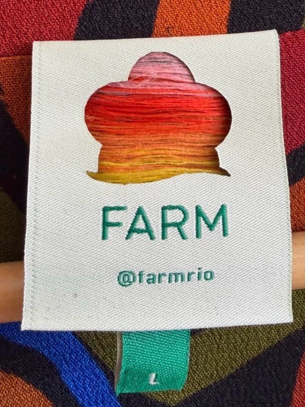 FARM Rio Red Multicolor Heart Midi Dress - Picture 5 of 10